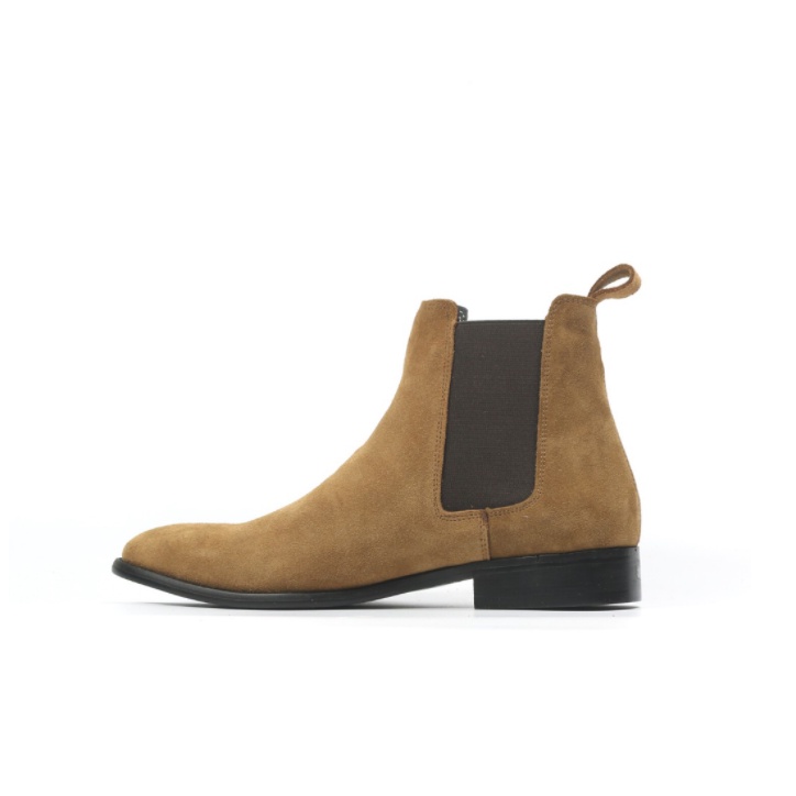 Giày Chelsea boots Tobacco da bò lộn cao cấp