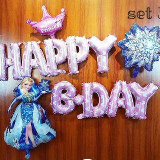 Set trang trí sinh nhật bé gái