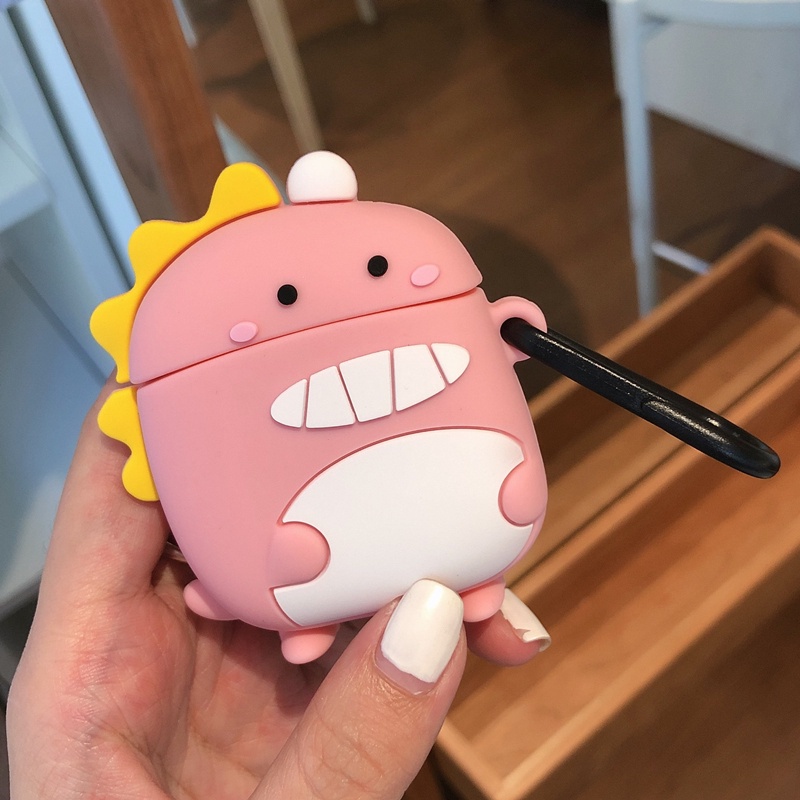 Vỏ Bọc Hộp Sạc Tai Nghe Bằng Silicon Mềm In Họa Tiết Hoạt Hình Cho QCY T7