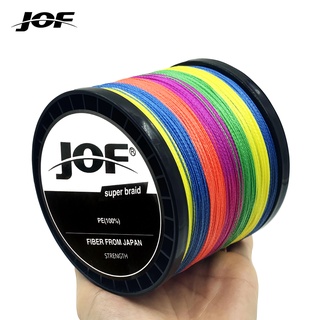 JOF X4 Cuộn Dây Câu Cá Đa Năng 300m 500m 1000m pe 8-80lb Đường Kính 0.1-0.5mm