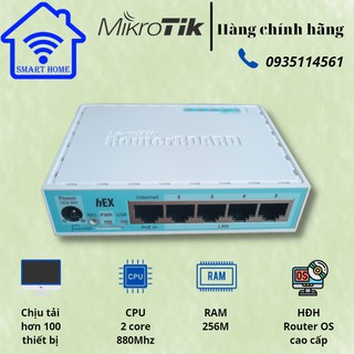 Router Cân Bằng Tải Mikrotik 750GR3 Hàng chính hãng