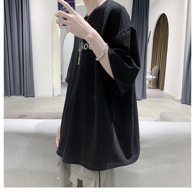 Áo thun tay lỡ Unisex NEKOSG, áo phông form rộng HT77