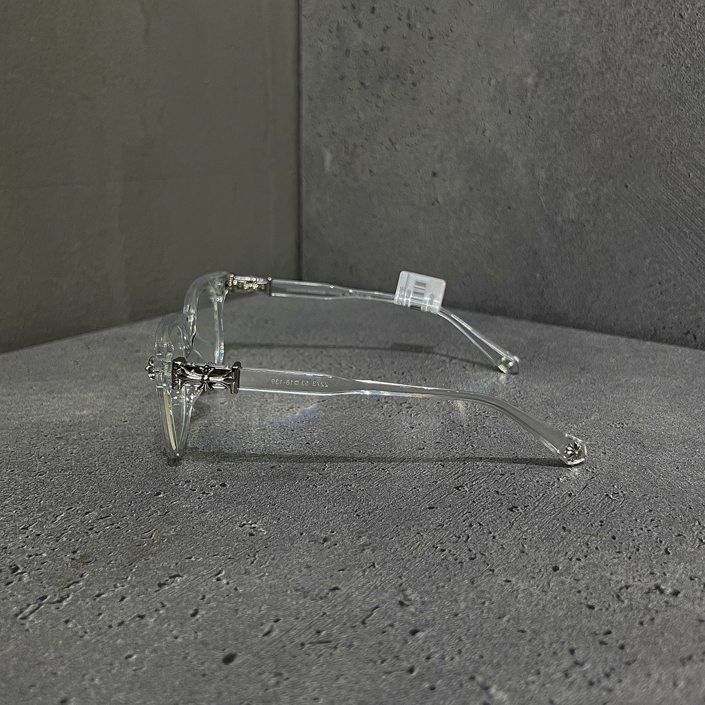 Kính CHROME HEART Thời Trang Cao Cấp Season 6 - Gọng đen Charm Vàng Bạc Unisex