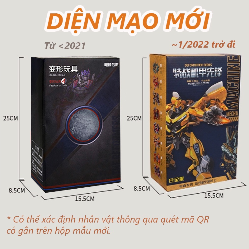 Đồ chơi ô tô mô hình hợp kim Optimus Prime/Bumblebee/Grimlock/Slug - TRANSFORMERS biến hình Robot -  Lobikids