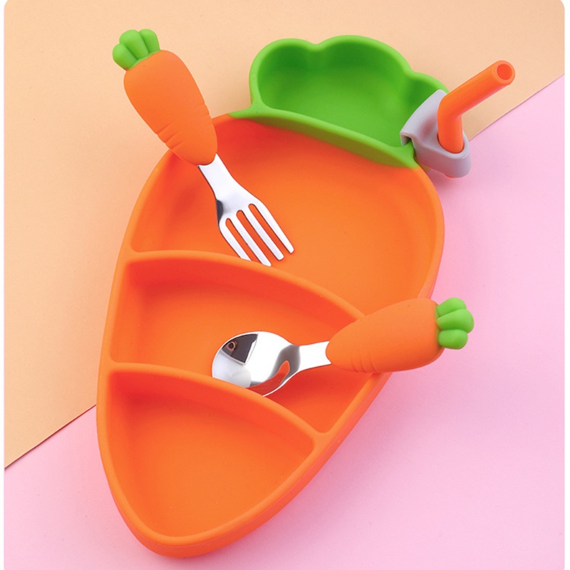 Bộ 4 Tô Ăn Silicone Thân Thiện Với Môi Trường Chống Thấm Nước Cho Bé