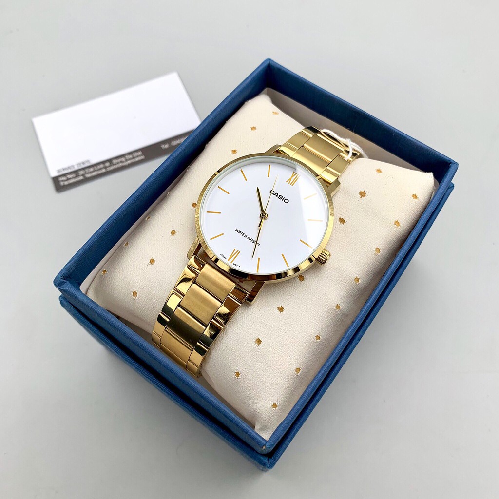 Đồng hồ nữ dây kim loại Casio Anh Khuê LTP-VT01G-7BUDF