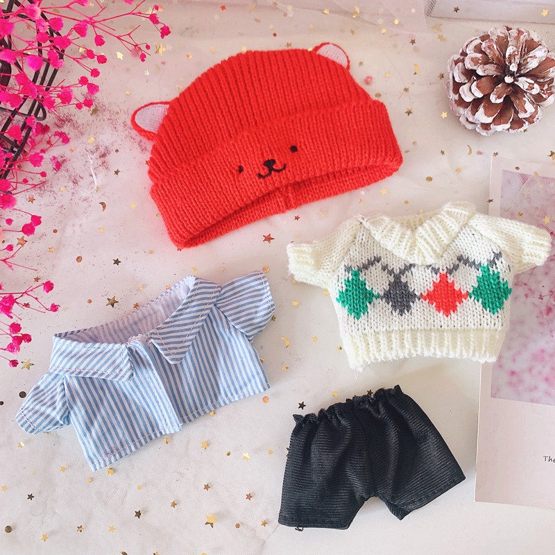 Set 20 Áo Sweater Vuông Nhiều Màu 20cm Thay Thế Cho Búp Bê Wang Yibo