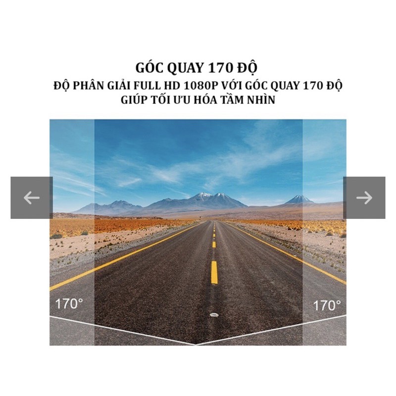 Camera hành trình ô tô U6 có ADAS, GPS,cảnh báo va chạm,lưu tốc độ xem lại video