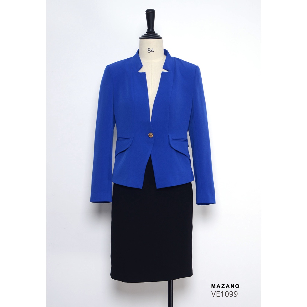 Áo vest xanh cổ điển MAZANO MS VE1099