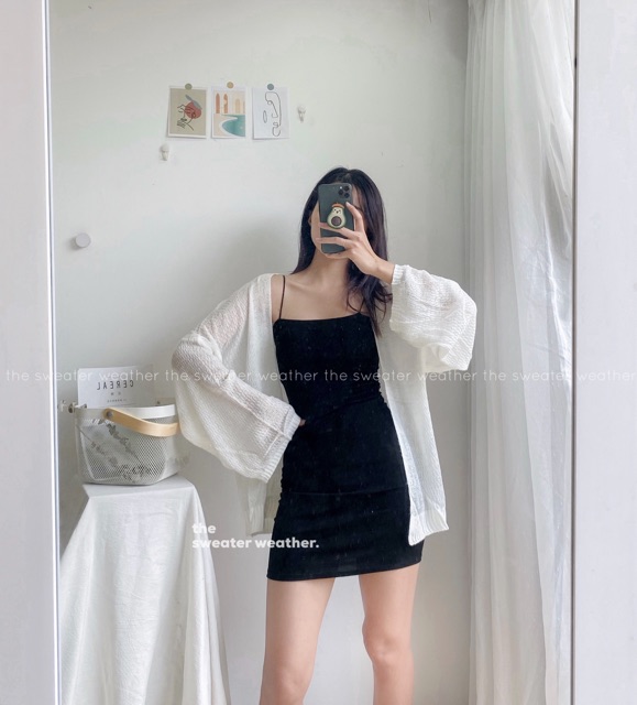 Áo khoác cardigan len tơ | BigBuy360 - bigbuy360.vn