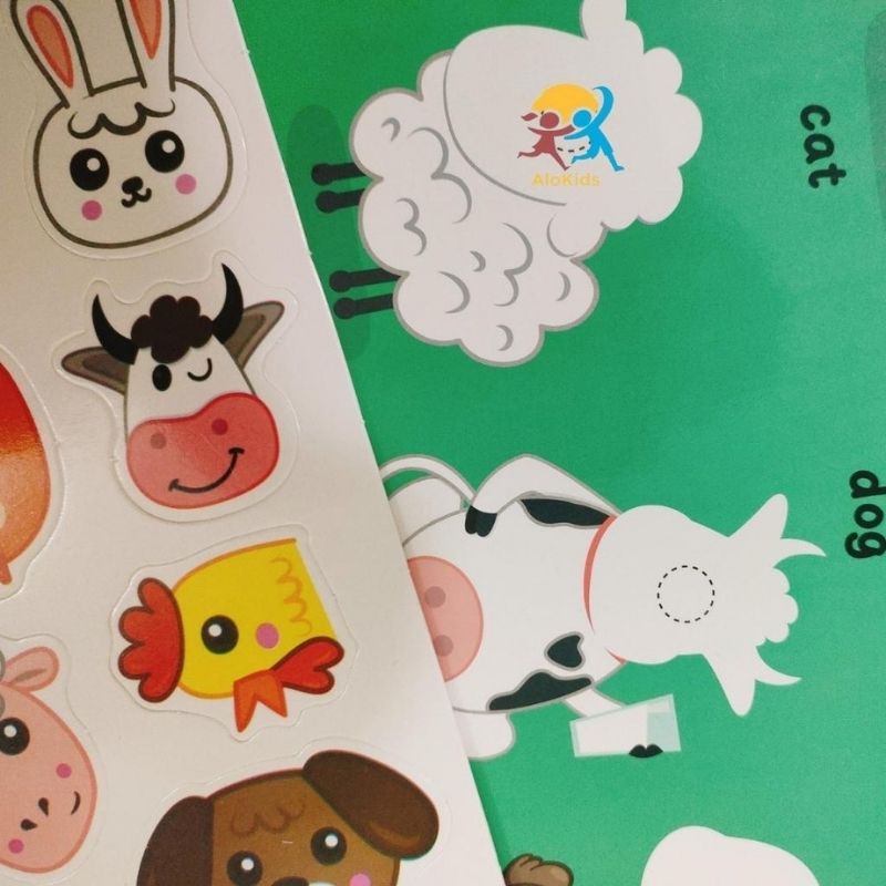 Học liệu bóc dán Montessori 17 chủ đề đồ chơi giúp bé thông minh trí tuệ BBTOYS 97