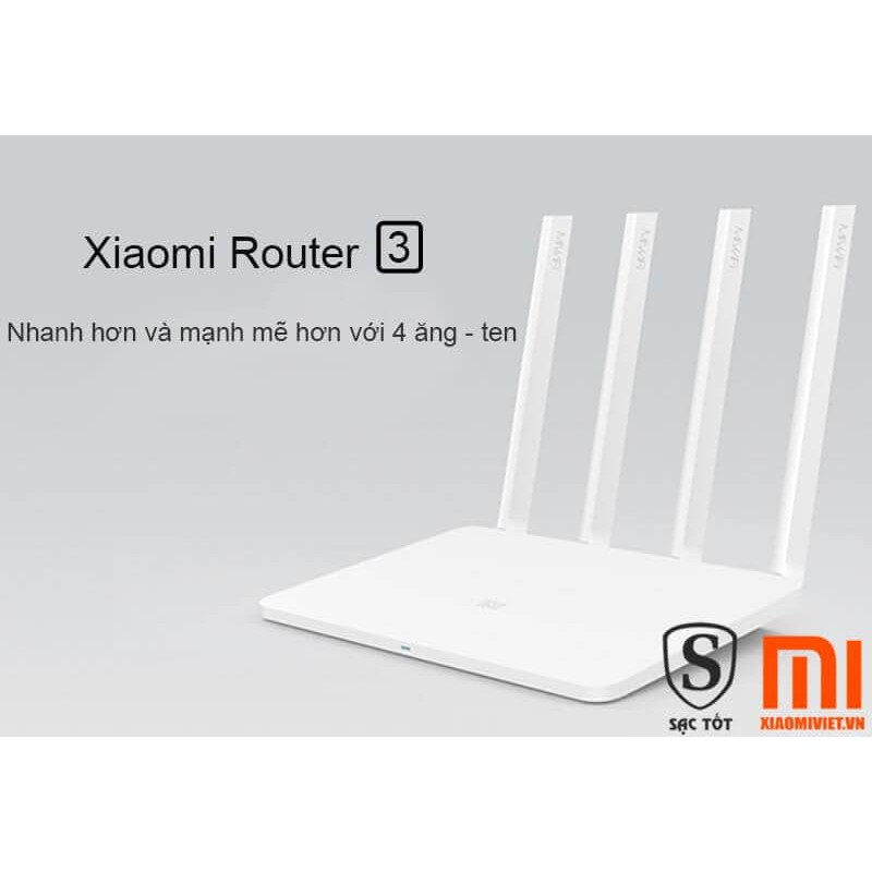 Bộ Thu Phát Wifi Xiaomi Router Gen 3 (Phiên Bản Quốc Tế) - Hàng Nhập Khẩu