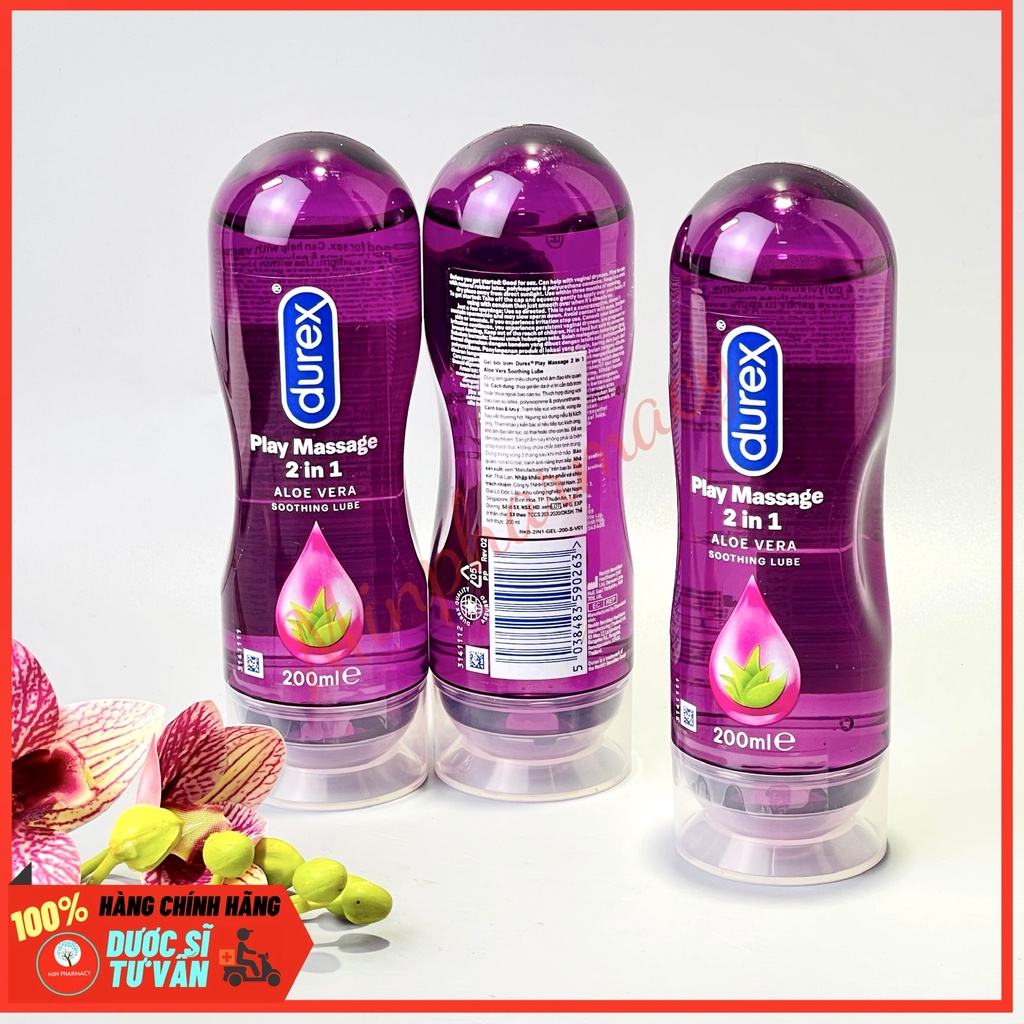 Gel bôi trơn DUREX Play Massage 2in1 Chính hãng (200ml) - Minpharmacy