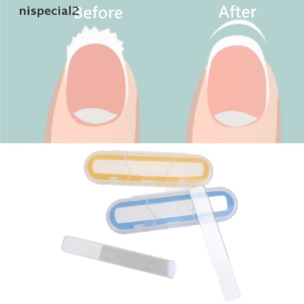 [nispecial2] 1Pc Crystal Nano Glass Nail File Nail Art Care Buffing Block Manicure File Tools [new]