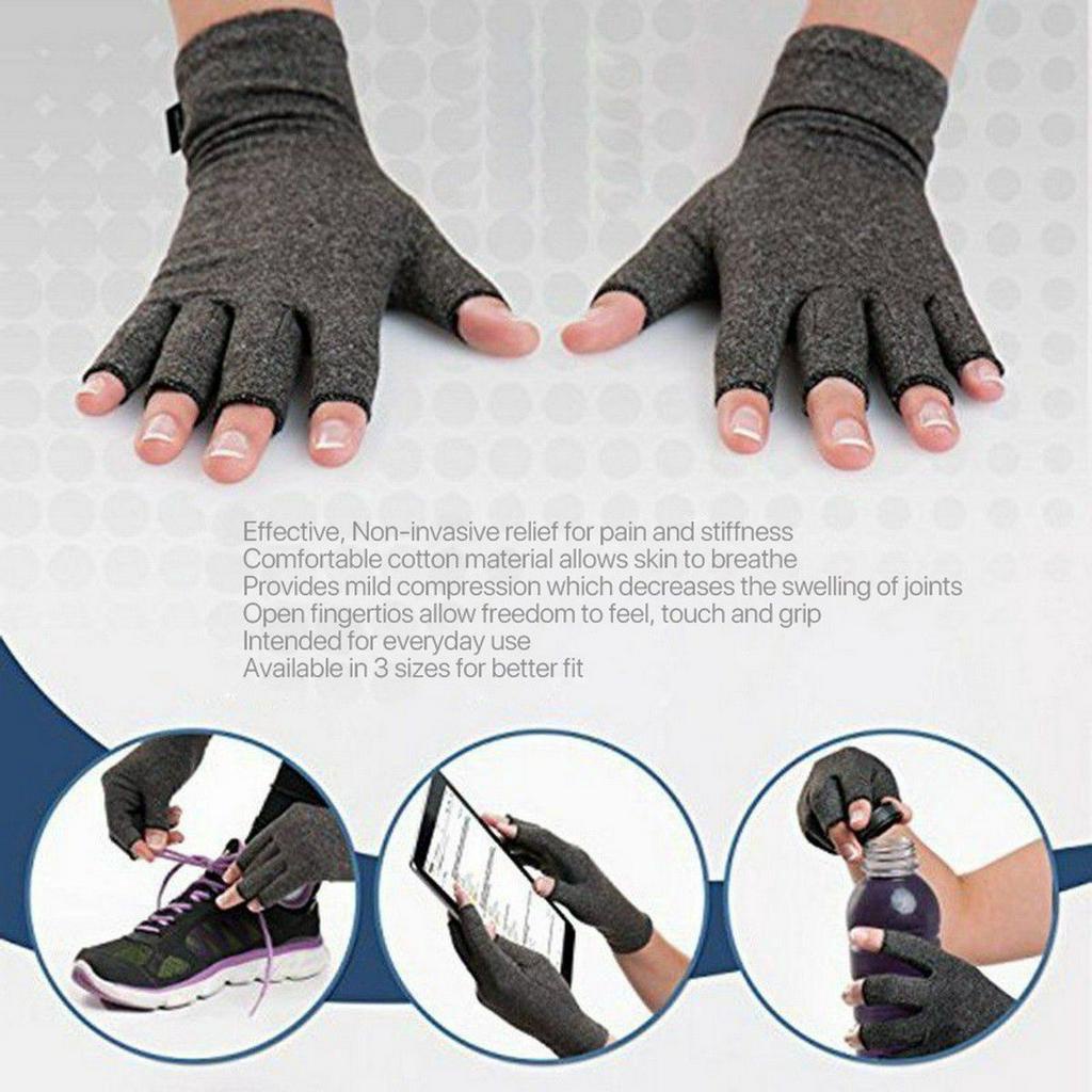 Găng Tay Hở Ngón Hỗ Trợ Giảm Đau Khớp