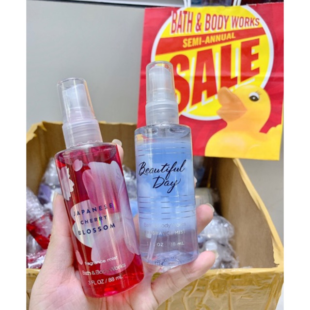 (Auth - Đủ mùi) Xịt body Bath & Body Works mini 88ml