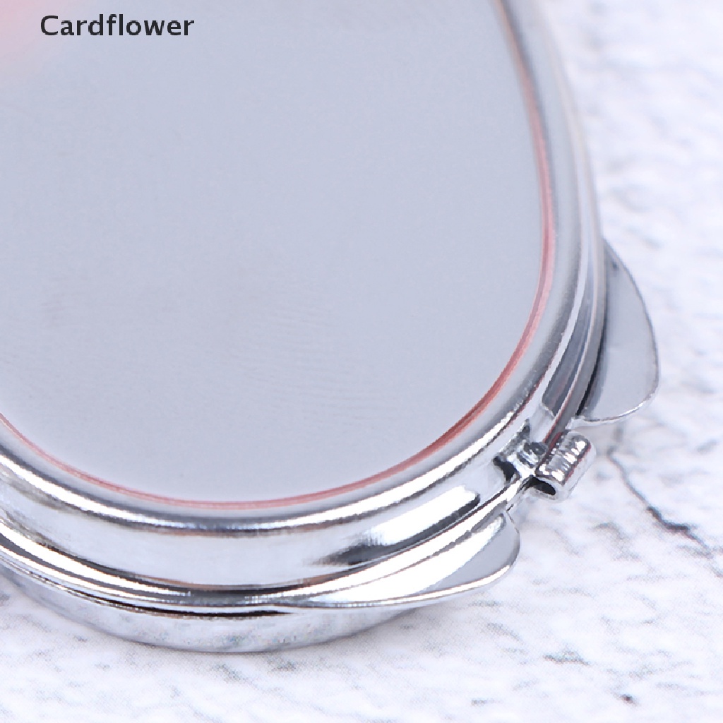 [Hàng mới về] Gương soi cỡ nhỏ gấp gọn bằng kim loại có móc khóa di động