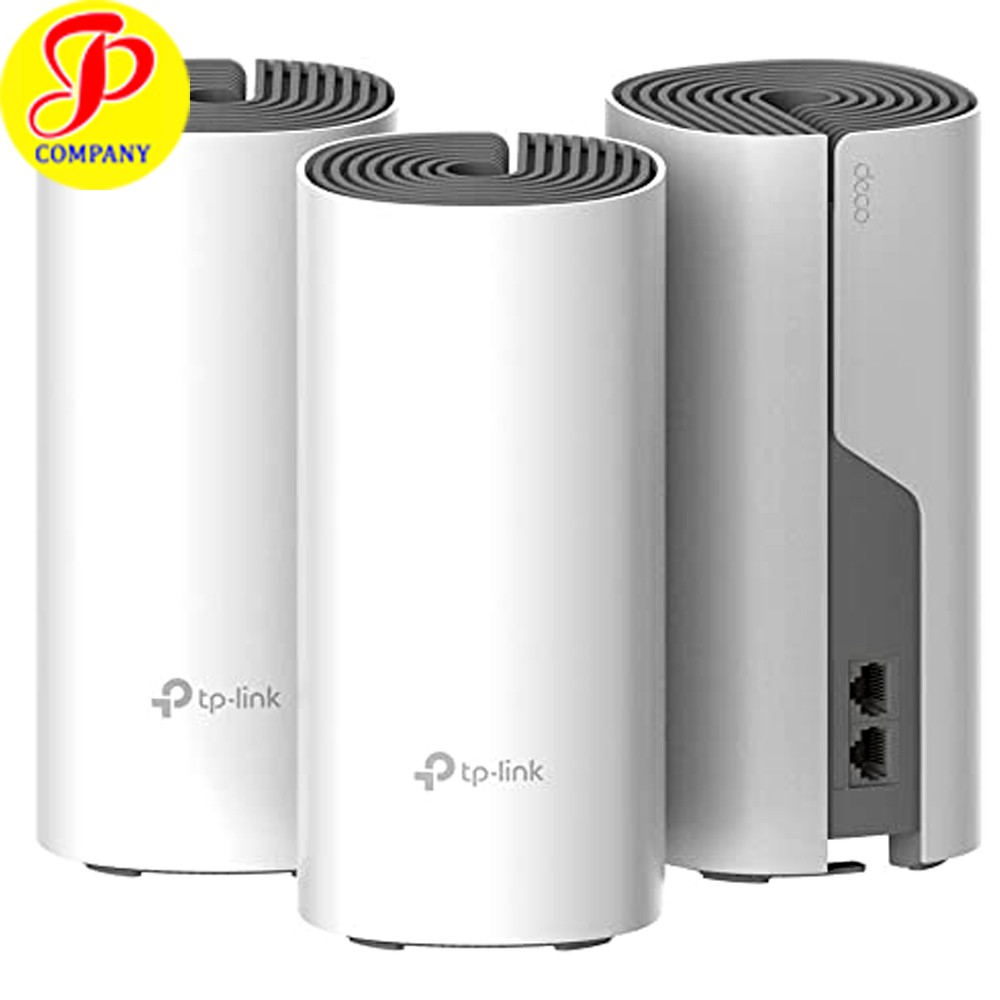 Bộ phát Wifi Mesh băng tần kép TP-Link Deco E4 (3 pack), chính hãng, mới 100%, bảo hành 2 năm