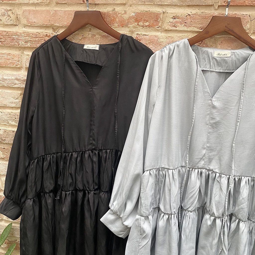 ĐẦM XÒE TẦNG TAY DÀI 2 MÀU SIÊU XINH - FREE MINI DRESS | BigBuy360 - bigbuy360.vn