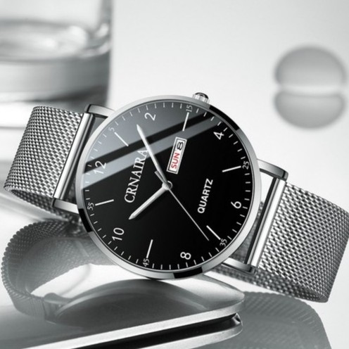 Đồng hồ nam Crnaira CR05 chính hãng, siêu mỏng chỉ 7mm ( Tặng kèm vòng tỳ hưu, tháo mắc) | BigBuy360 - bigbuy360.vn