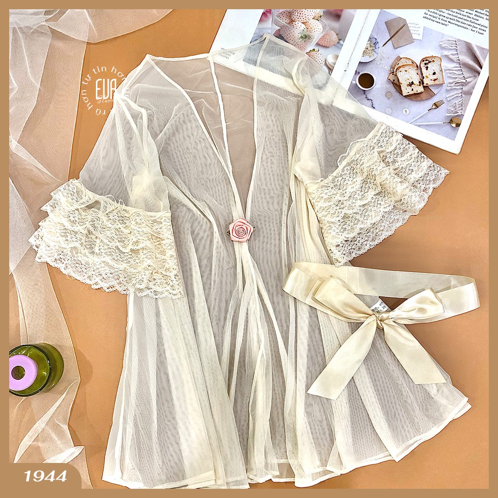 Áo choàng ngủ lưới mỏng mịn sexy 1944 | BigBuy360 - bigbuy360.vn