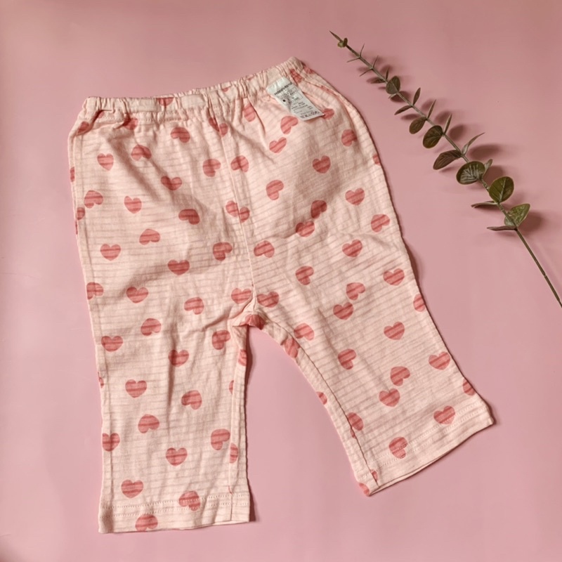 Quần lửng cotton organic xuất Hàn cho bé gái 3m-5y