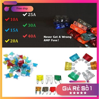 ⚡️GIÁ TỐT⚡️ Set 3 Cầu Chì Trong Xe Ô tô Các Cỡ - 5A-10A-15A-20A-25A-30A-40A