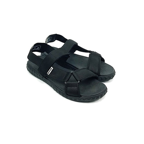 Giày sandal Shondo đen chéo F6T303