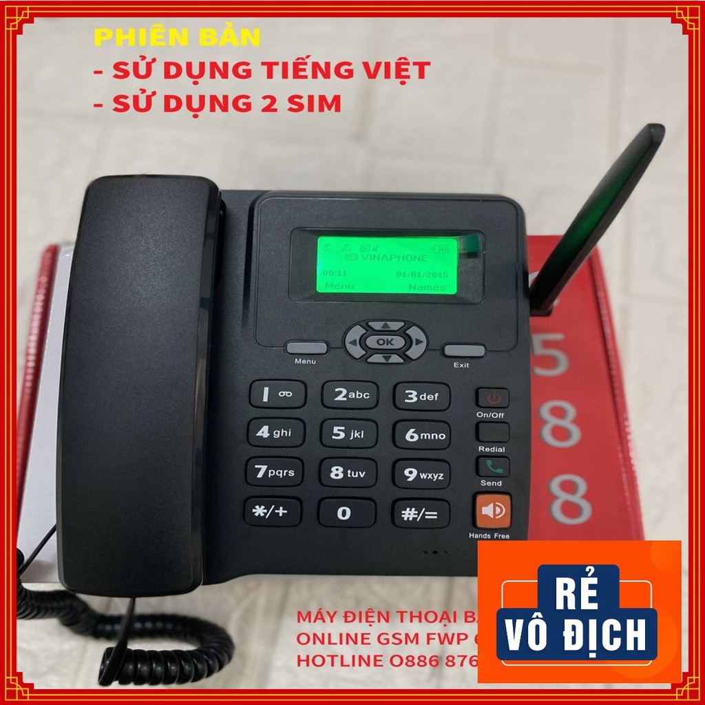 ☎️ Điện Thoại Để Bàn ☎️ Lắp Mọi Loại Sim Di Động, GPhone, HomePhone - Loại 1 Sim và 2 Sim | BigBuy360 - bigbuy360.vn