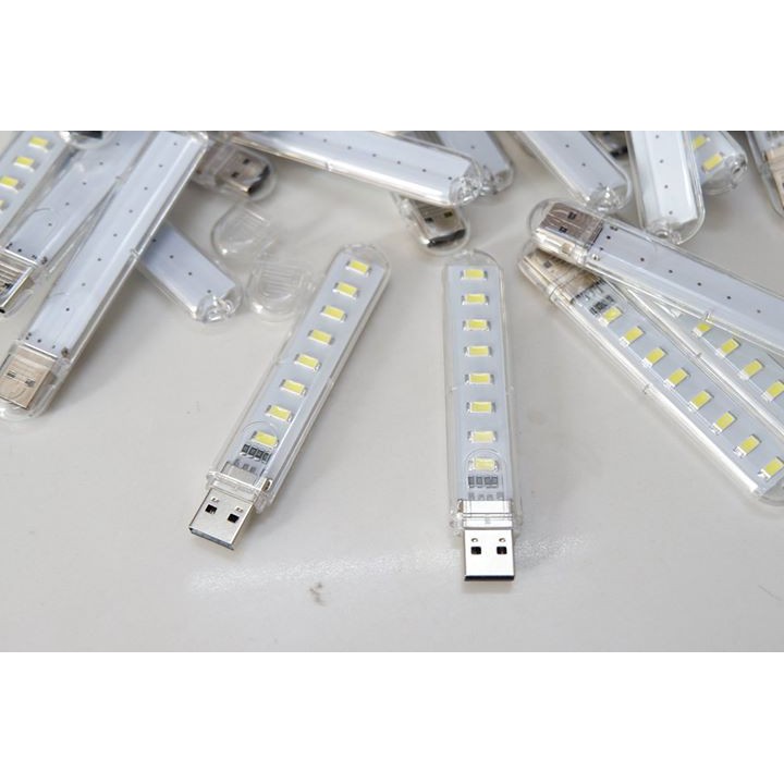 ✔️✔️ Đèn Led 8 Bóng Nguồn Điện Cổng USB Siêu Sáng
