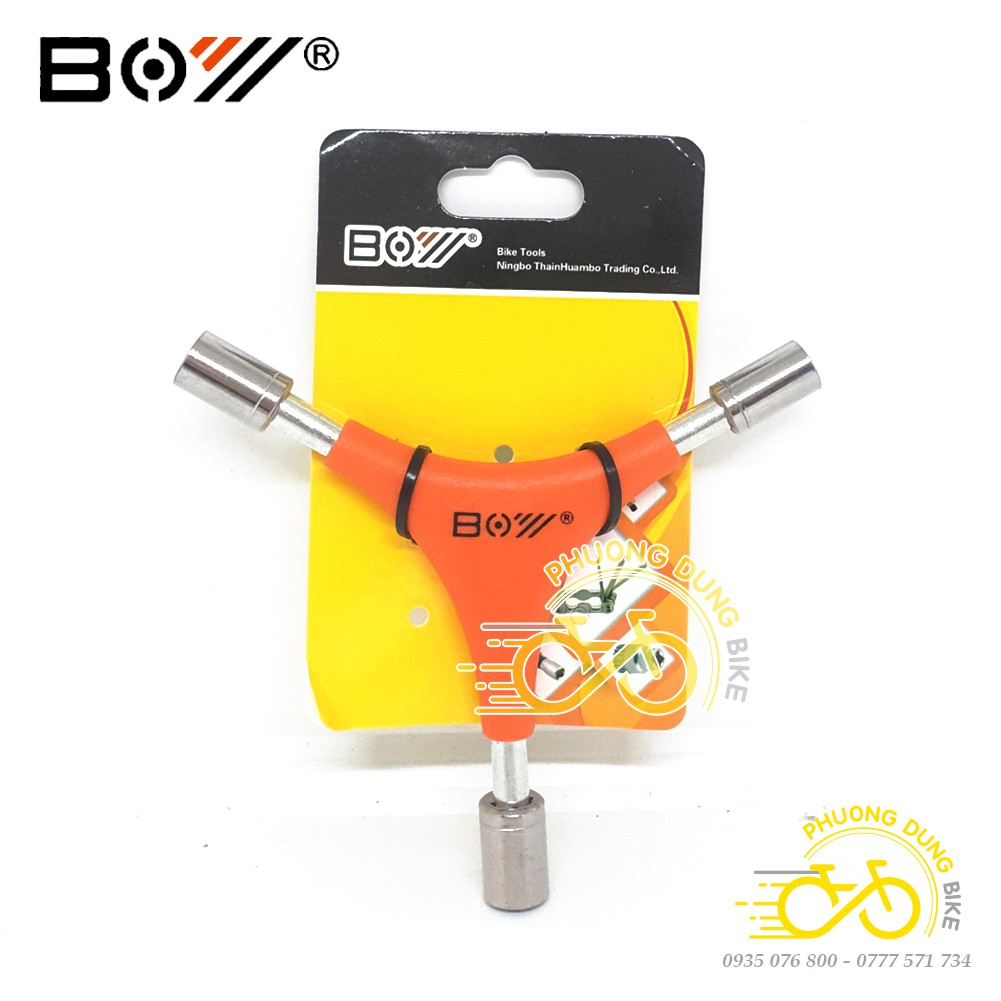 Ống điếu 3 chấu 8/9/10mm, 11/13/14mm cho xe đạp BOY 7034