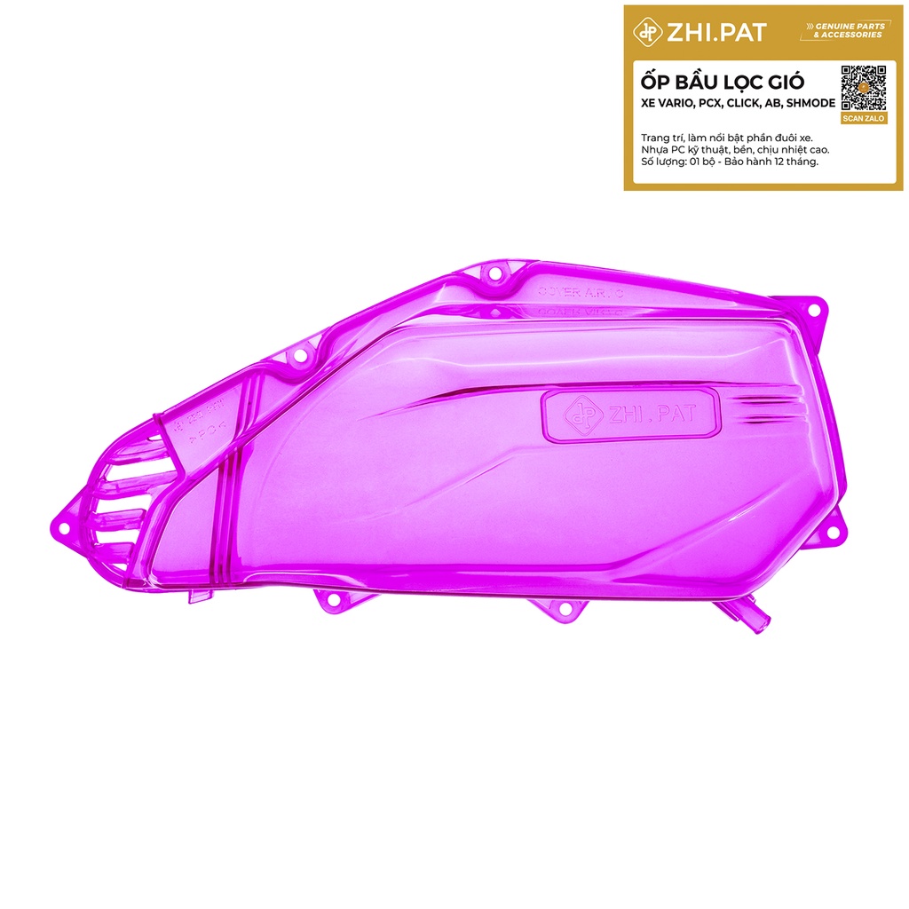 ZHI.PAT - Ốp lọc gió trong suốt xe VARIO 2019 125/150 * Hàng chính hãng