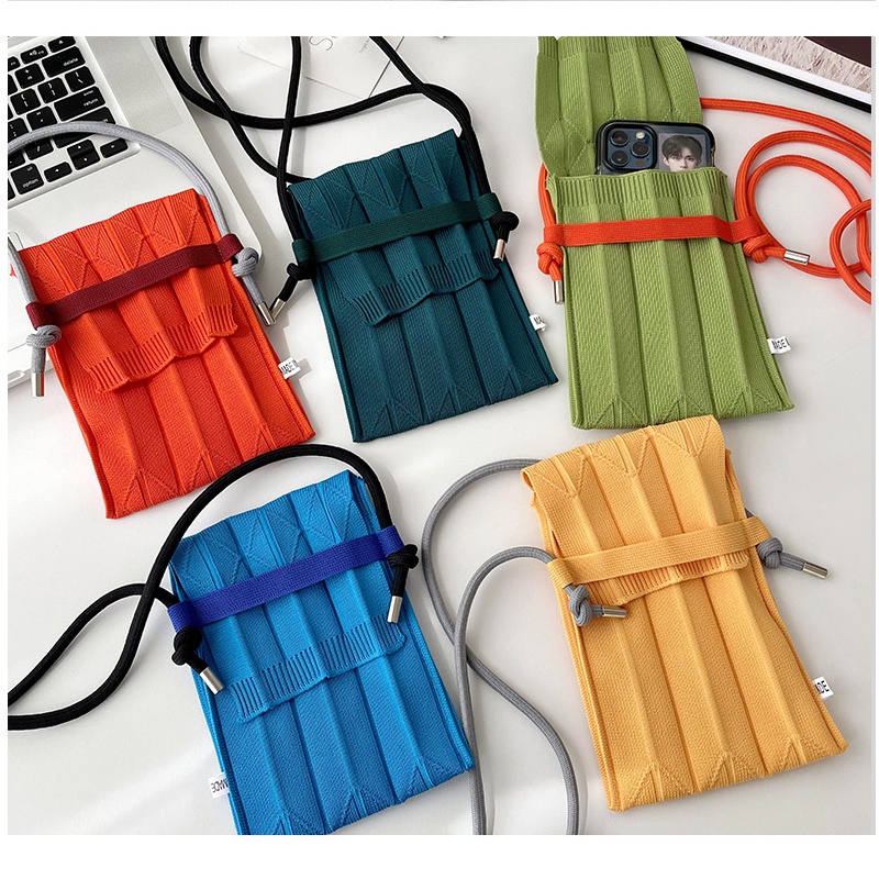 Túi Đeo Chéo Dệt Kim Mềm Mại Thời Trang Cho Nữ