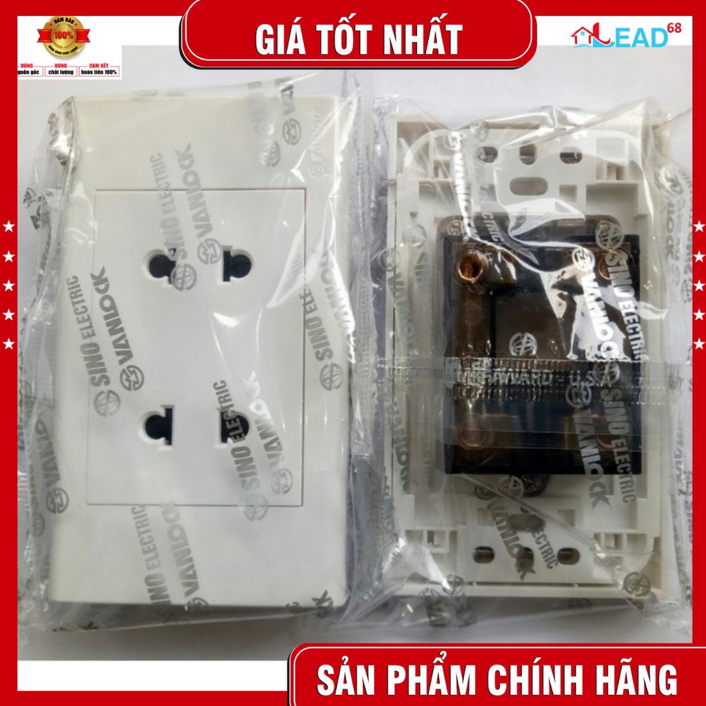 Mặt 2 ổ cắm,2chấu Sino -S18 (chính hãng)