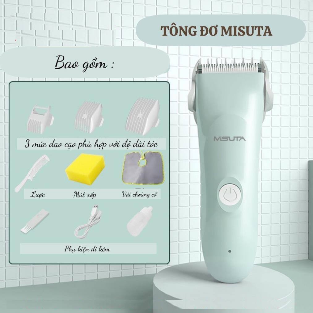 Tông Đơ Cắt Tóc Trẻ Em Máy Chạy Êm Chống Ồn Misuta Cao Cấp