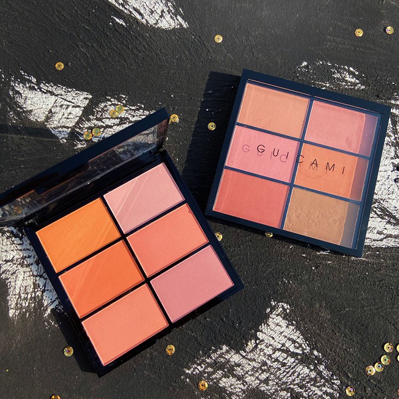 Bảng phấn má hồng Guicami có 6 màu trông nude tự nhiên dễ trang điểm | BigBuy360 - bigbuy360.vn