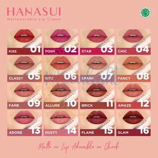 Image of Hanasui Mattedorable Lip Cream | Matte Dorable LipCream Lipstick Cair Mate Hanasui | BOBA EDITION