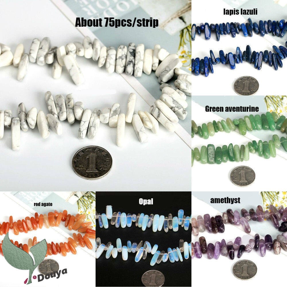 Set 75 Thanh Đá Thạch Anh Tự Nhiên Dùng Để Làm Đồ Trang Sức diy