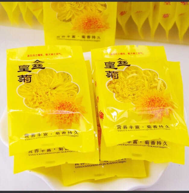 Trà hoa cúc hoàng kim hộp 20 bông to