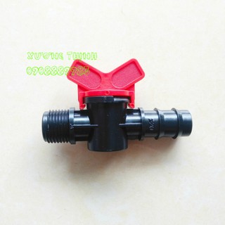 Bộ 2 van khóa ống PE 20 ren ngoài 21