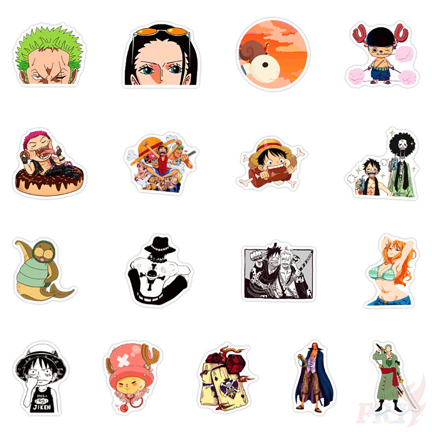 ☠ One Piece . Sailing Adventure 2022 Series 01 Stickers ☠ 50Pcs/Set Anime Luffy Chopper Zoro Nami Waterproof DIY Fashion Decals Doodle Stickers