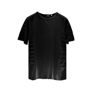 Áo Phông Nam 12.DESTINY Chi Tiết Sườn Bậc Thang Cotton Đen (THIẾT KẾ ĐỘC QUYỀN)