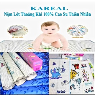 🌟LOẠI TỐT🌟 Nệm Lót Cao Su Thiên Nhiên Chống Thấm Kareal 60x90cm Cho Trẻ Em, Nệm Hơi, Cao Su Chống Thấm Cho Bé Sơ Sinh