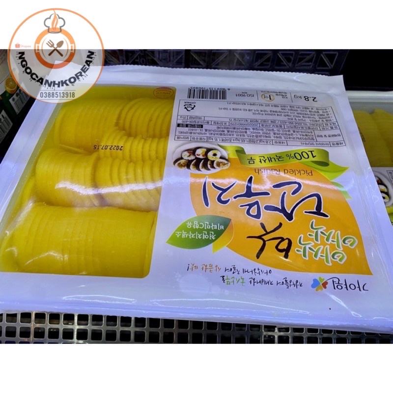 Củ cải vàng cắt lát tròn Jinfood ăn kèm nướng 2,8kg