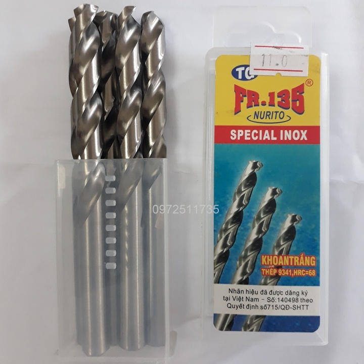 Mũi khoan inox từ phi 8~14.5mm