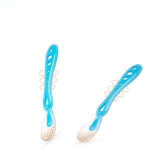 Bộ 2 thìa silicon cho bé có hộp đựng sạch sẽ