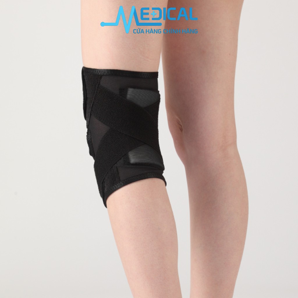 Đai cố định đầu gối BONBONE THIN PF CROSS BELT  màu đen - MEDICAL
