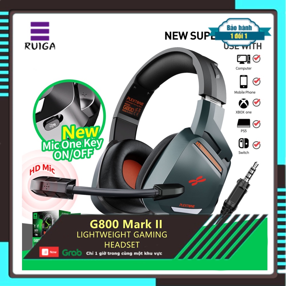 Tai nghe dùng cho PC Plextone G800II có mic chất lượng cao
