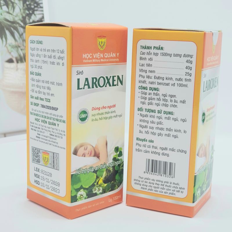 Siro an thần ngủ ngon Laroxen Học viện quân y | BigBuy360 - bigbuy360.vn