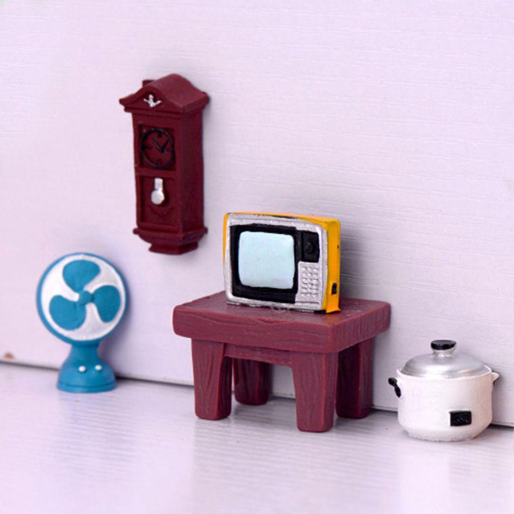 Quạt Mini Hình Radio Phong Cách Retro Dùng Trang Trí Nhà Cửa DIY